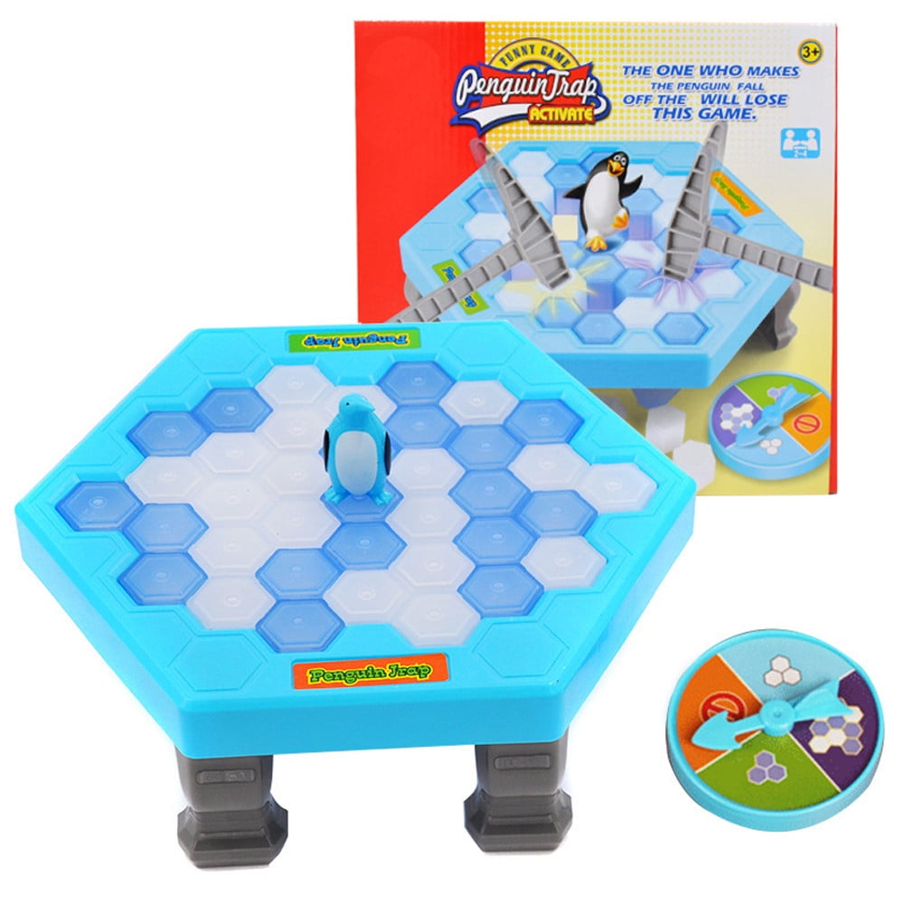 Penguin Ice Block Game Party Break Toy Hammer Puzzle Trap Kids Ice