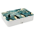 thumbnail image 1 of Penguin Jewelry Organizer Box: PU Leather, with Removable Compartment, Portable - Jewelry Box and Organizer Box, 1 of 6