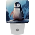 thumbnail image 1 of Penguin LED Square Night Light - Soft Glow Plug-in Lamp with Dusk to Dawn Sensor for Bedroom and Hallway - Energy Efficient, Compact Design, 1 of 6