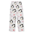 thumbnail image 1 of Penguin Love Pattern Pajama Pants Soft Lightweight Lounge Pants Bottoms Sleep Pants Warm Comfy, 1 of 9