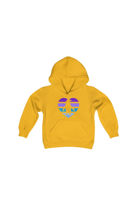 Penguin Love - Youth Heavy Blend Hooded Sweatshirt