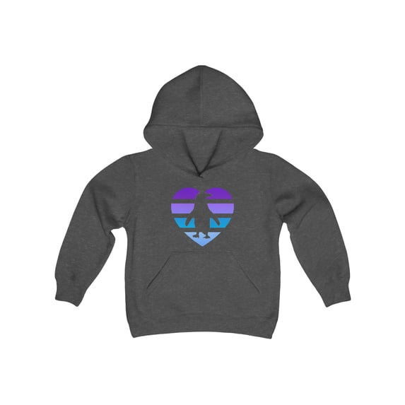Penguin Love - Youth Heavy Blend Hooded Sweatshirt