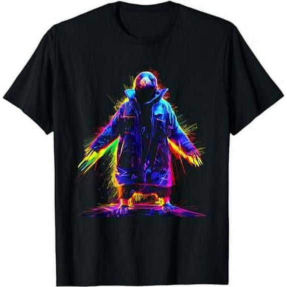 Penguin Lover Artwork | Animal Motif Penguin Comfortable, black large size T-Shirt