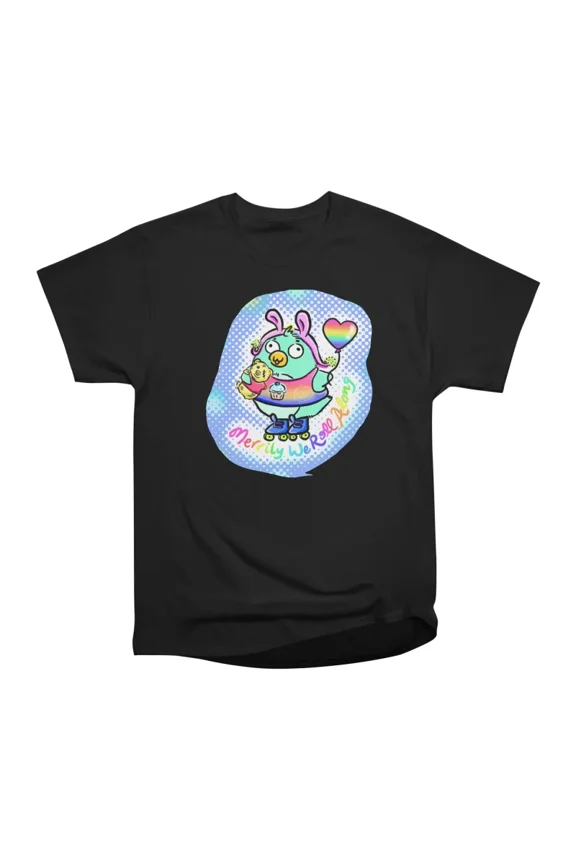 Penguin Merrily We Roll Along T-Shirt Tee Gift For Him Merch For Her Apparel For Friend