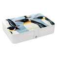 thumbnail image 1 of Penguin PU Leather Jewelry Box Organizer with Removable Compartment - Portable Decorative Jewelry Boxes, 1 of 6