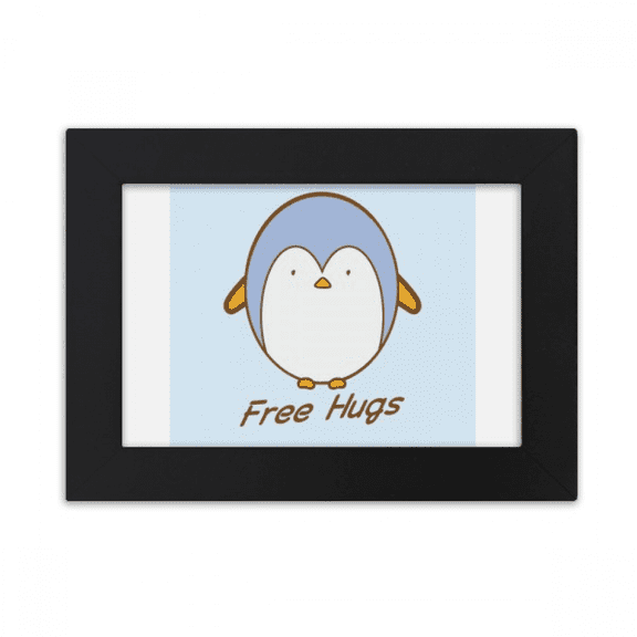 Penguin Pet Antarctic Hug Desktop Photo Frame Ornaments Picture Art Painting