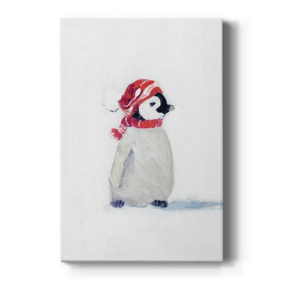 Wexford Home 40X60 Penguin Play I Premium Gallery Wrapped Canvas - Ready to Hang