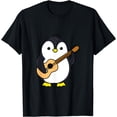 thumbnail image 1 of Penguin Playing Guitar T-Shirt, 1 of 3