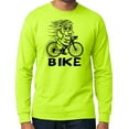 thumbnail image 1 of Penguin Power "Bike" Neon Long Sleeve T-shirt - Neon Green, XL, 1 of 1
