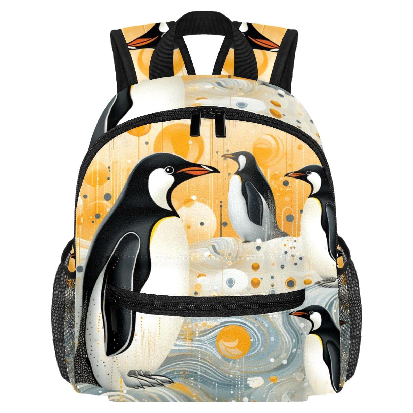 Penguin Printed Design Hiking Backpack with Adjustable Shoulder Strap ...