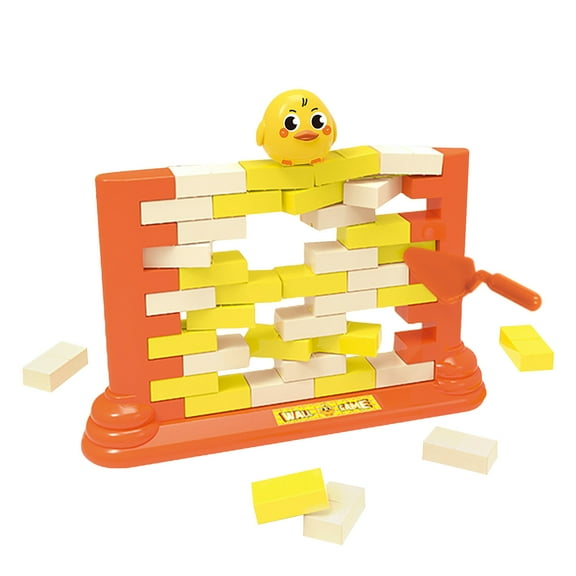 Penguin Push Wall Board Game Toy,Double Building Block Puzzle Game,Safe ABS Material Plaything,2-4 Player Interactive Toy,Parent Child Educational Game,Patience Coordination Training Kids Gift