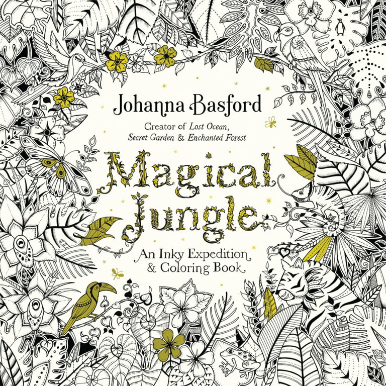 Magical Jungle: An Inky Expedition and Coloring Book for Adults by Johanna  Basford, Paperback