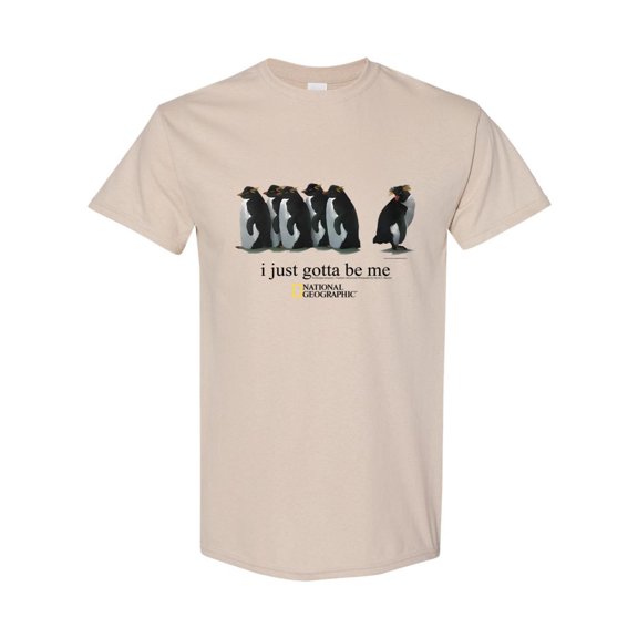 Penguin Quote I Just Gotta Be Me Funny Animal Lover T-Shirt, for men & women, up to size 5XL