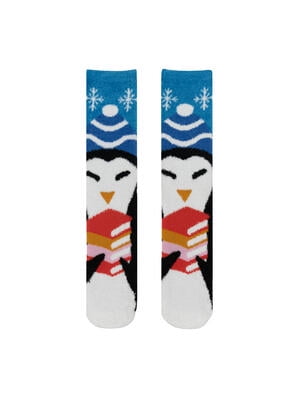 INFINITE BOOKS Penguin Reads Cozy Socks - Large