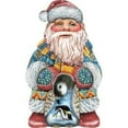 thumbnail image 1 of Penguin Santa Christmas Wooden Decorative Hanging or Freestanding Figurine for Home & Garden, 1 of 2