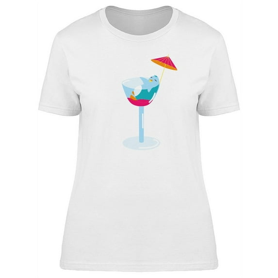Penguin Sleeping In A Glass T-Shirt Women -Image by Shutterstock, Female Large