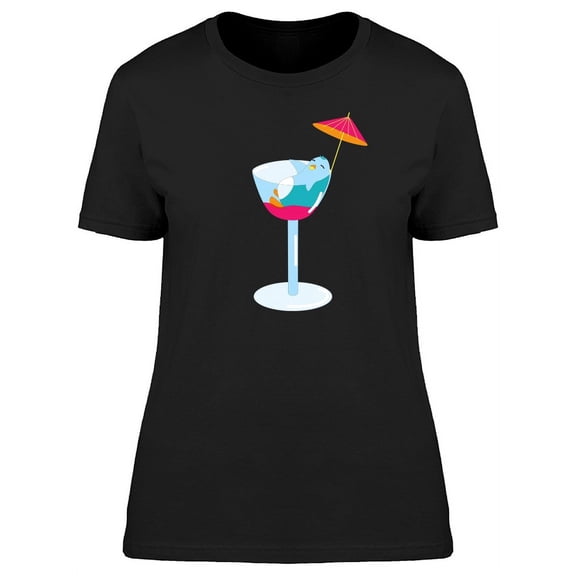 Penguin Sleeping In A Glass T-Shirt Women -Image by Shutterstock, Female x-Large