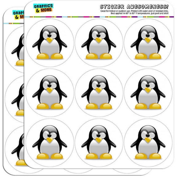 Penguin Snow Bird 18 2" Planner Calendar Scrapbooking Crafting Stickers