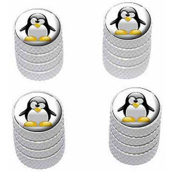 Penguin Snow Bird Tire Rim Wheel Aluminum Valve Stem Caps, Multiple Colors