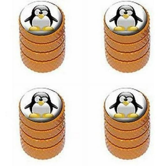 Penguin Snow Bird Tire Rim Wheel Aluminum Valve Stem Caps, Multiple Colors