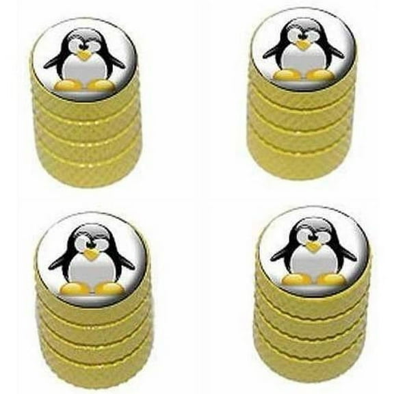 Penguin Snow Bird Tire Rim Wheel Aluminum Valve Stem Caps, Multiple Colors