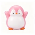 thumbnail image 1 of Penguin Squishy Animal Toy with Slow Rising Design, Pink and White, for Kids and Adults, 1 of 3