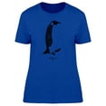 thumbnail image 1 of Penguin Standing In B&W Art T-Shirt Women -Image by Shutterstock, Female XX-Large, 1 of 2
