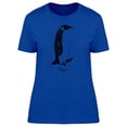 thumbnail image 1 of Penguin Standing In B&W Art Tee Women's -Image by Shutterstock, 1 of 1