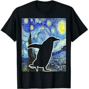 Penguin Starry Night Penguin Lover Van Gogh Penguin T-Shirt
