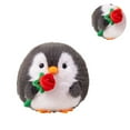 thumbnail image 1 of Penguin Stuffed Animal with Rose, 7.8 Inch Soft Penguin Plushie, Lovely Stuffed Penguin Plush Toy, Perfect Birthday Christmas Valentine's Day Gifts for Kids, Girls, Boys, Comfortable Hugging Cushion, 1 of 8