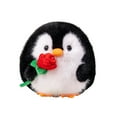 thumbnail image 1 of Penguin Stuffed Animal with Rose, 7.8In Cute Penguin Stuffed Plush Toy, Soft Plushie Pillow, Great Birthday Christmas Valentine's Day Gifts for Kids Boys Girls, Cozy Hugging Pillow, 1 of 7