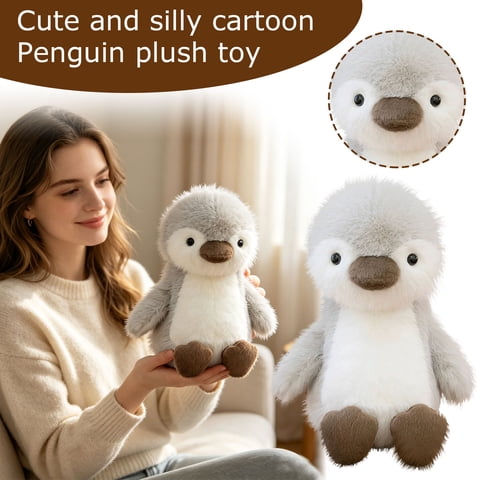 Penguin Stuffed Animal Soft Plush Toys for Student Ideal for Valentines Day Gift for Student Nursery Decor Cute Small Stuffed Animal
