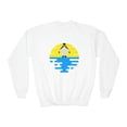 thumbnail image 1 of Penguin Sun Abstract - Youth Crewneck Sweatshirt, 1 of 4