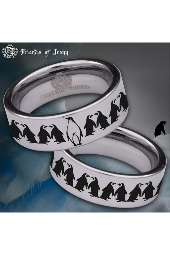 Penguin Tungsten Carbide Ring