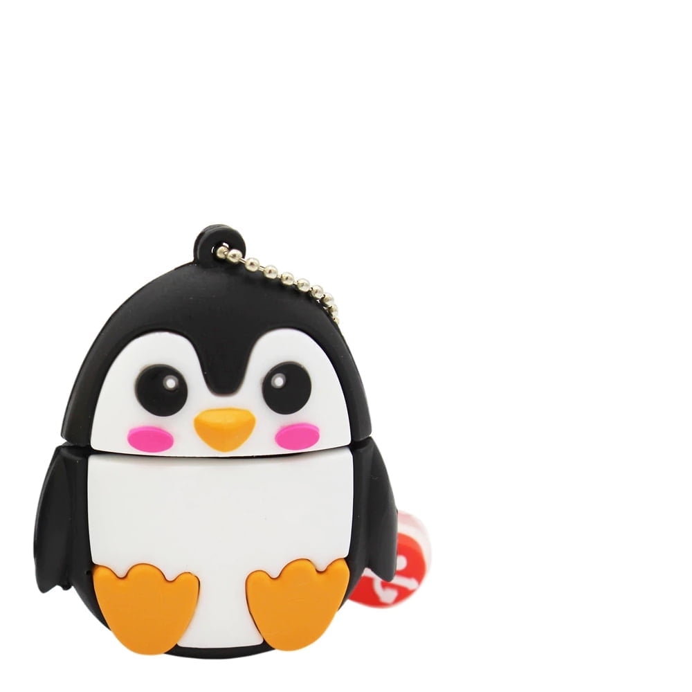 Penguin USB Drive Data Storage - Penguin Thumb Drive for School & College - USB Flash Drive Pen Drive - PC Photo Stick - Accessory for Photos, Video & Data Storage - (16 GB, Black & White)