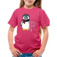 thumbnail image 1 of Penguin Varsity P - Cozy Mascot Emoji Graphic Youth's T-shirt, 1 of 4