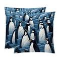 thumbnail image 1 of Penguin Velvet Throw Pillow Covers Set of 2 with Unique Patterns in Sizes 16x16, 18x18, and 20x20 Inches for Chair Pillow, 1 of 6