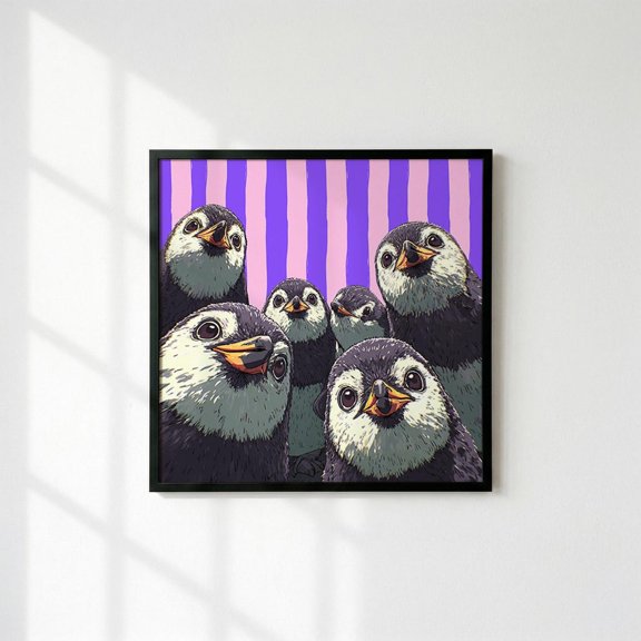 Penguin Wall Art Baby Animal Nursery Home Decor