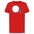 thumbnail image 1 of Penguin With A Big Snowball T-Shirt Men -Image by Shutterstock, Male Large, 1 of 2