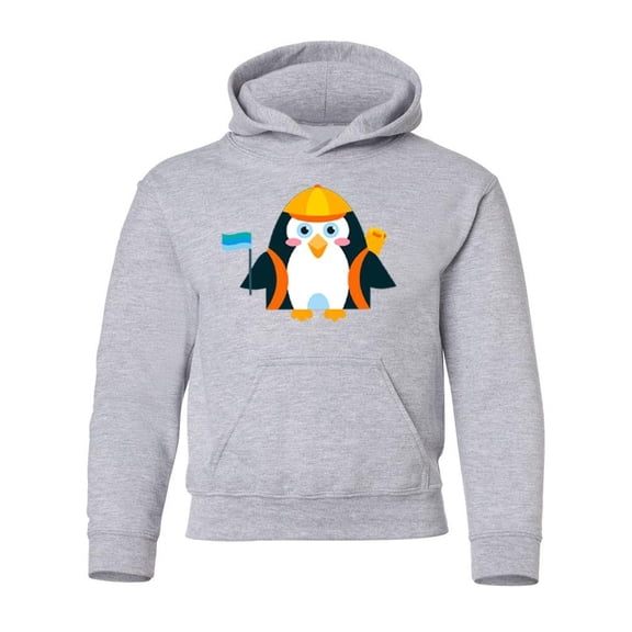 Penguin With A Hat Hoodie Juniors -Image by Shutterstock,  Small