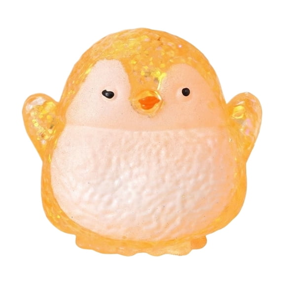 Penguin squishy Animal Stress Ball Slow Rising Gel Filled Squeeze Fidget, Soft Jelly squishies Sensory for Anxiety Relief, Squishy Stress Relief for Adults and Party Favors,Orange