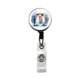 thumbnail image 1 of Penguins In Love Hearts Valentine's Day Retractable Reel ID Badge Key Card Name Tag Holder with Clip, 1 of 7