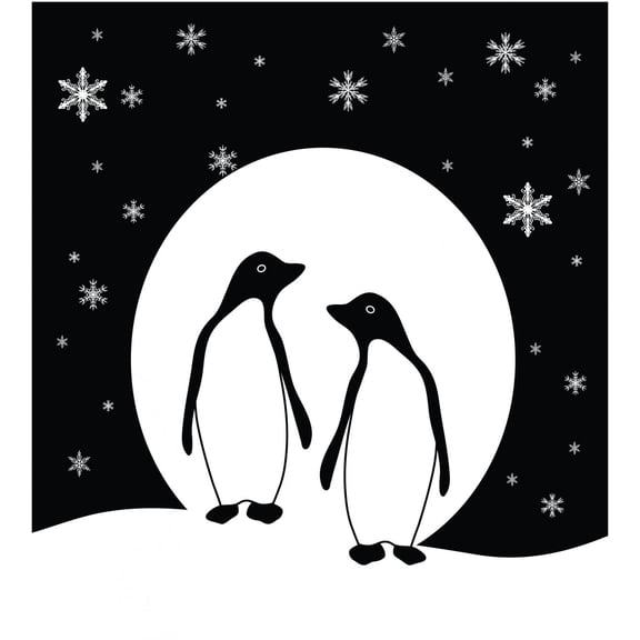 Penguins Penguin Cute Picture Wall Decal Decals Stickers For Kids Toddler Or Nursery Decoration Animals Kids Boy Girl Bedroom Picture Art- Vinyl Wall Decal Size 20x20 Inches