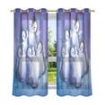 thumbnail image 1 of Penguins Plush Absorbent Breathable Sheer Curtains 63x52in Soft Light Filtering, UV Protection and Thermal Insulation, 1 of 7