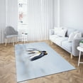 thumbnail image 1 of Penguins Rug, Cute Penguin Rugs, Trendy Rug, Animal Rugs, Nursery Rug, Customs Rug, Kids Room Rug, Dining Room Rug, Penguin Lover Gift Rug, 3.9'x5.9' - 120x180 cm, 1 of 5
