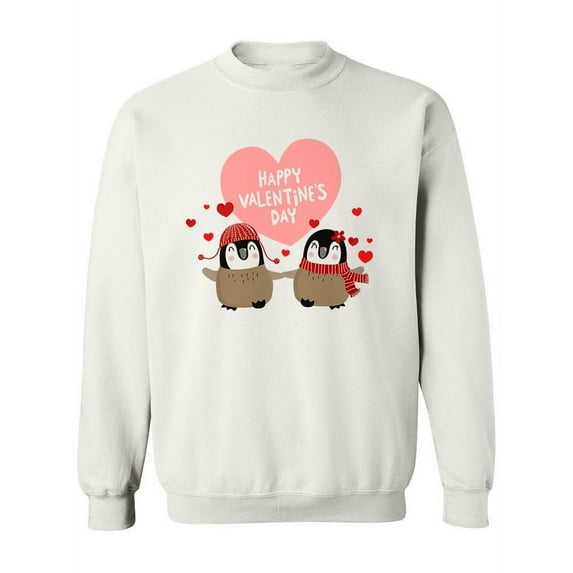 Penguins Valentine's Day. Sweatshirt Women -Image by Shutterstock, Female 5X-Large