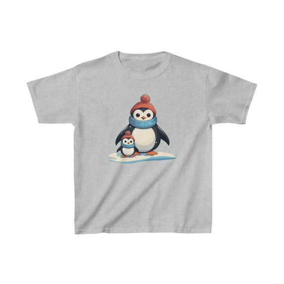 Penguins in the Snow - Kids Heavy Cotton™ Tee