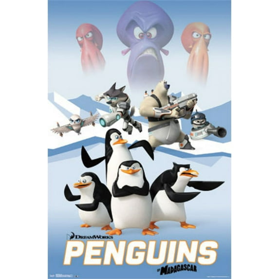 Penguins of Madagascar - Cast Poster Print (24 x 36)