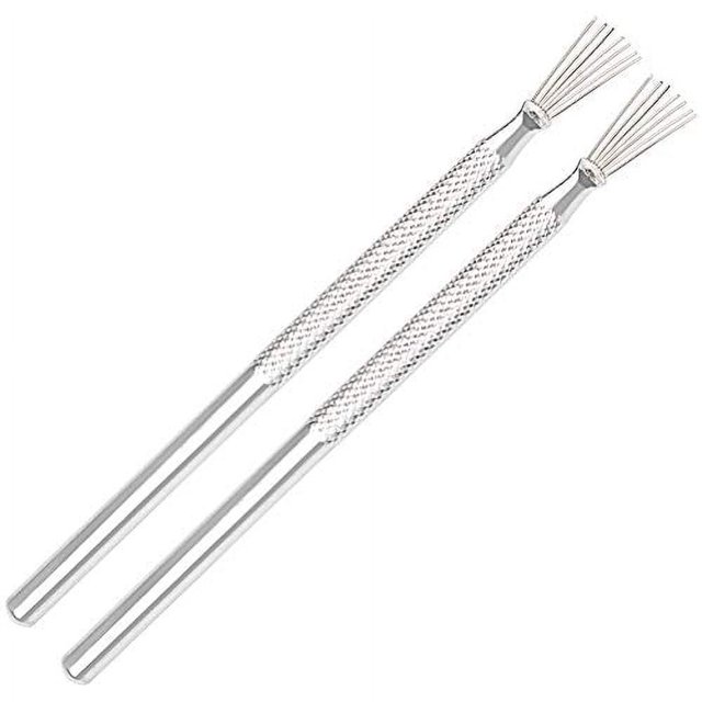 Pengxiaomei 2pcs Clay Needle Tools, Feather Wire Texture Tool for Clay