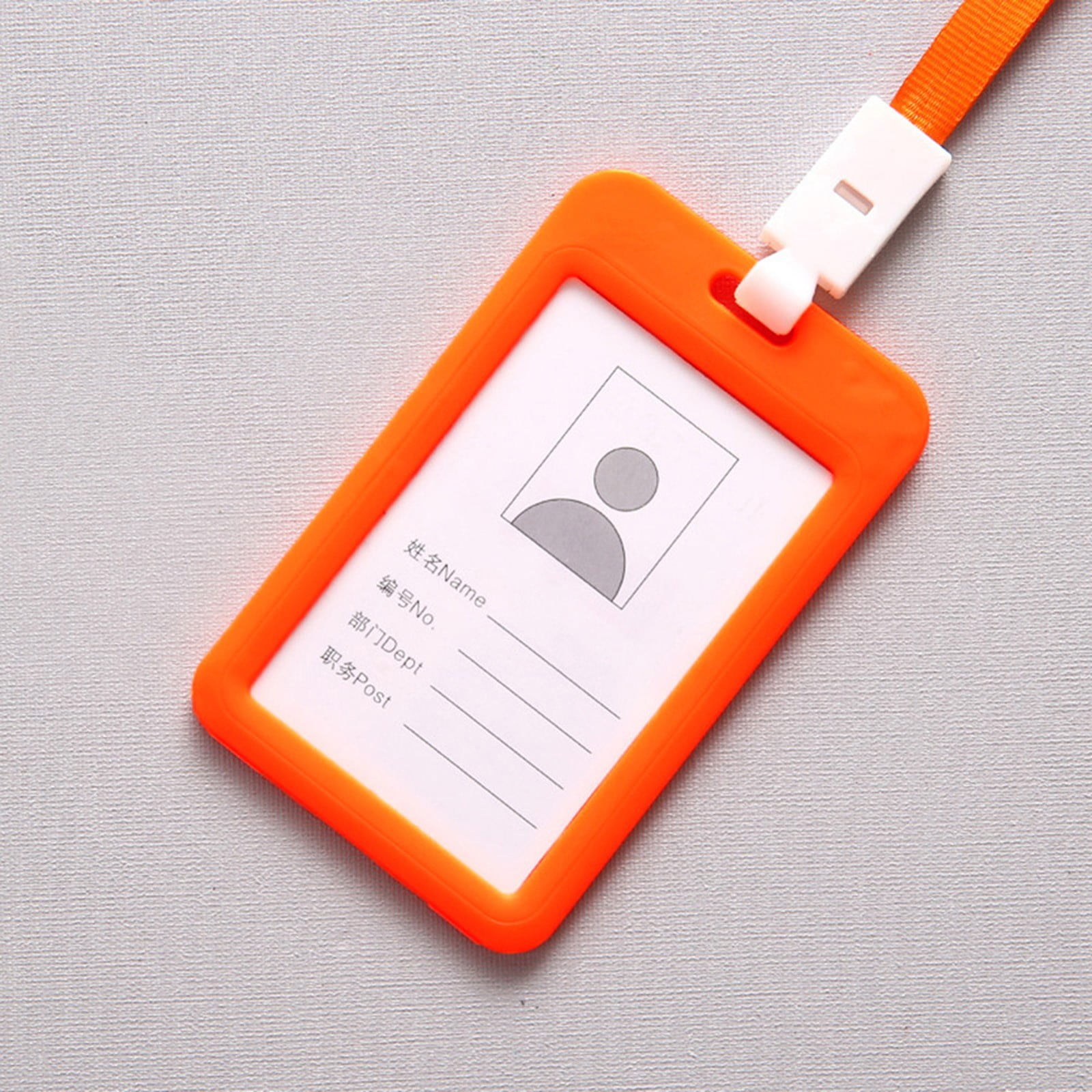 Pengzhipp Business Card Holder Colorful Employee Plastic ID Name Tag ...